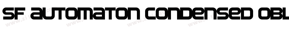 SF Automaton Condensed Oblique字体转换